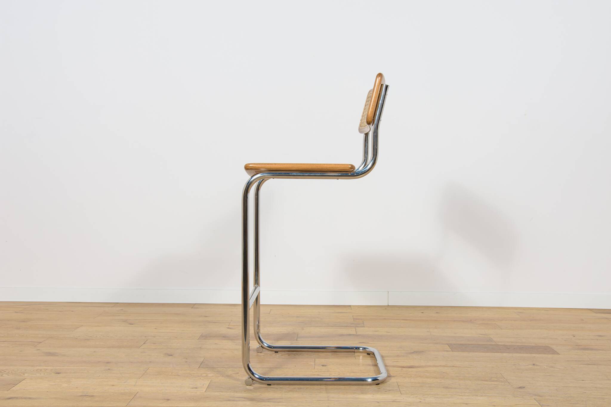 Chrome-Plated Bar Stools Typ Cesca, Italy, 1970s