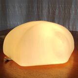 Hexagonal opaline globe ceiling light - 50s/60s
