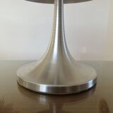 Brushed metal tulip floor lamp vintage 70s