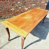 Farmhouse table with drawer and extension