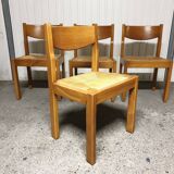 Set of 4 Luigi Gorgoni chairs 1980