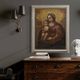 Antique Italian painting, Madonna and Child, from the 17th century
