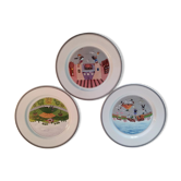 3 assiettes villeroy et boch