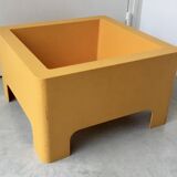 Emsa orange side table - space-age plastic 1960
