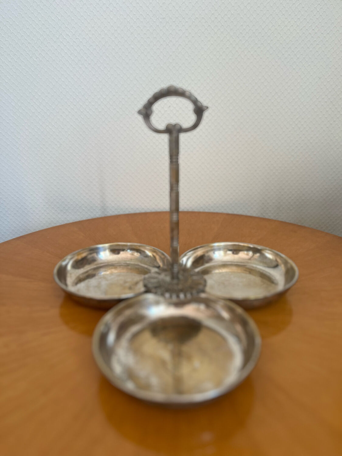Metal servant, silver, antique