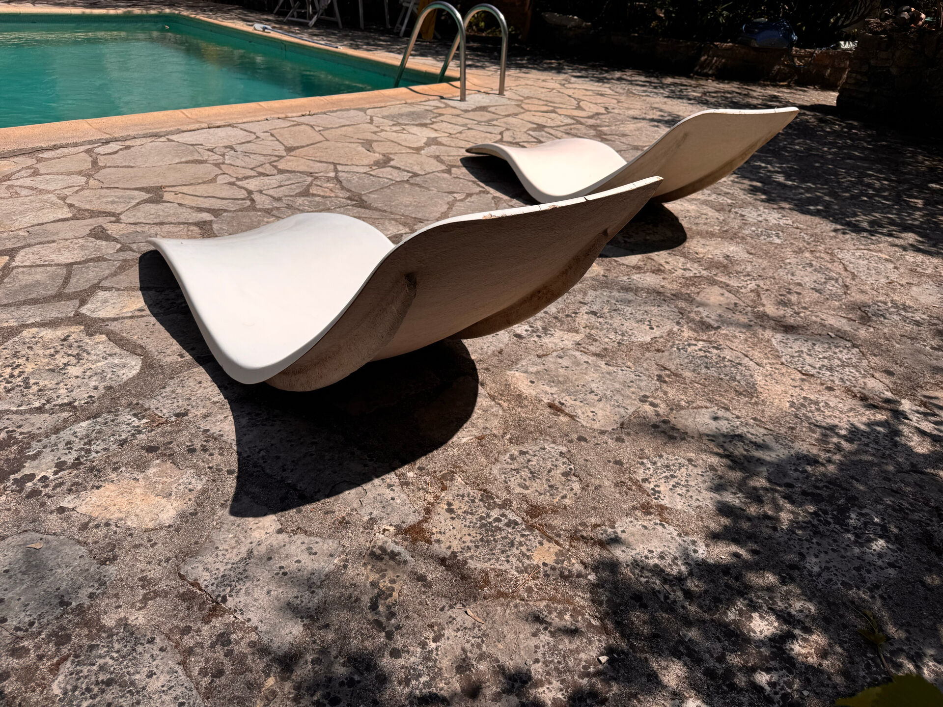 Lot de 3 chaises longues Zublena