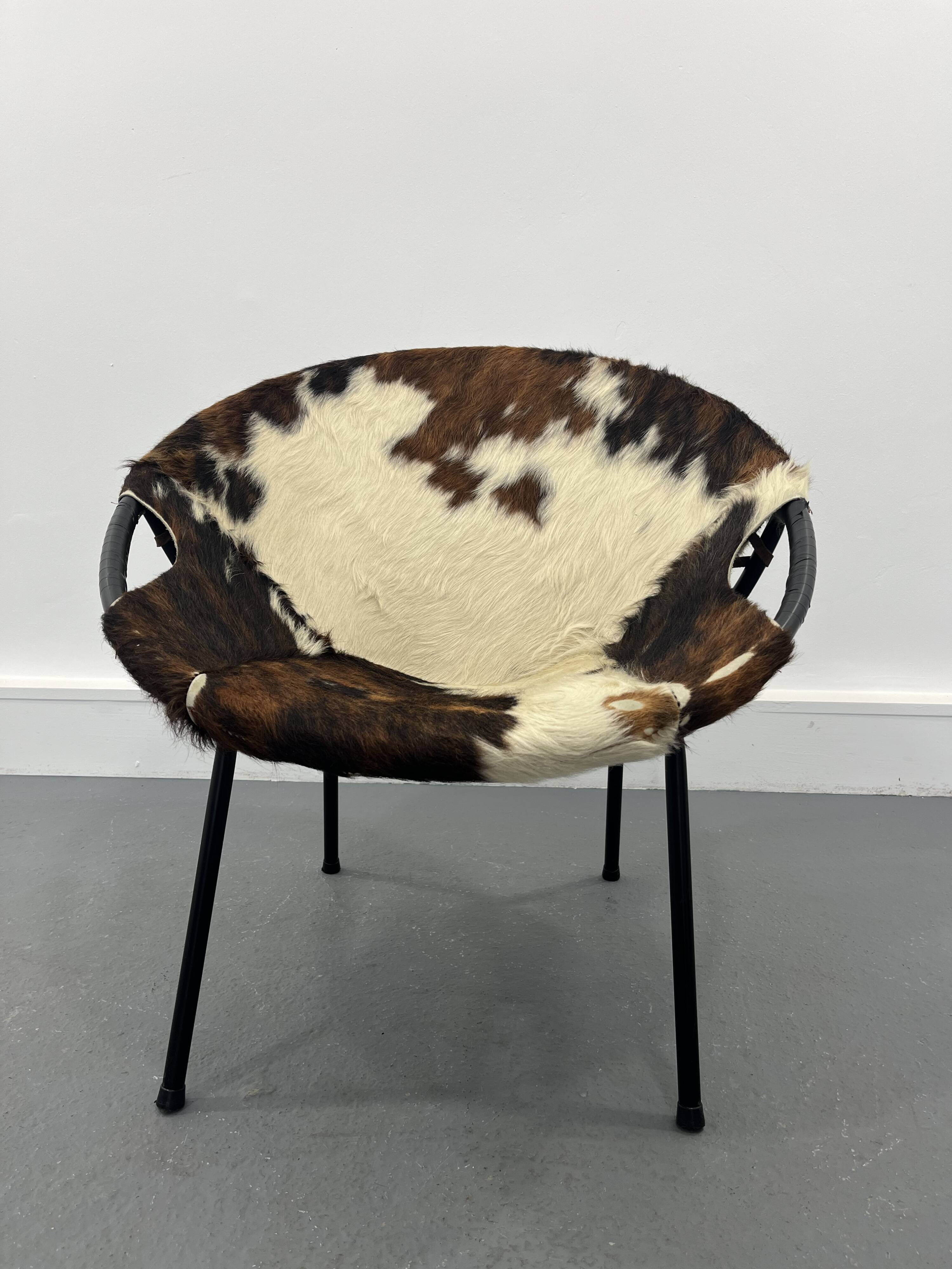 Mid-Century Swivel Balloon Armchair from Lusch & Co, 1960s