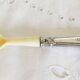 Silver and "horn" porridge spoon