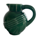 Large ceramic green ball pitcher