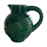Large ceramic green ball pitcher