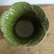 Saladier vintage chou vert en barbotine