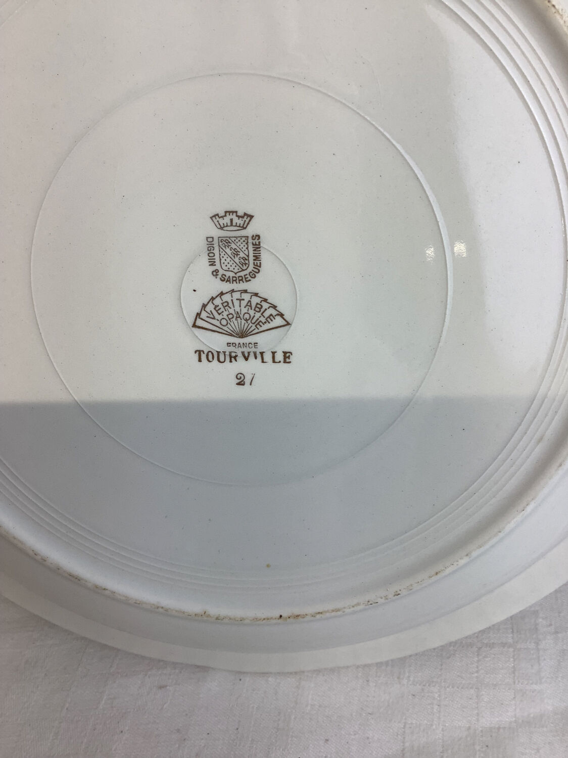 Vintage hollow dish made in France Digoin Sarreguemines