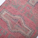 3x10 Soft Pastel Pink Vintage Runner Rug, 87x300Cm