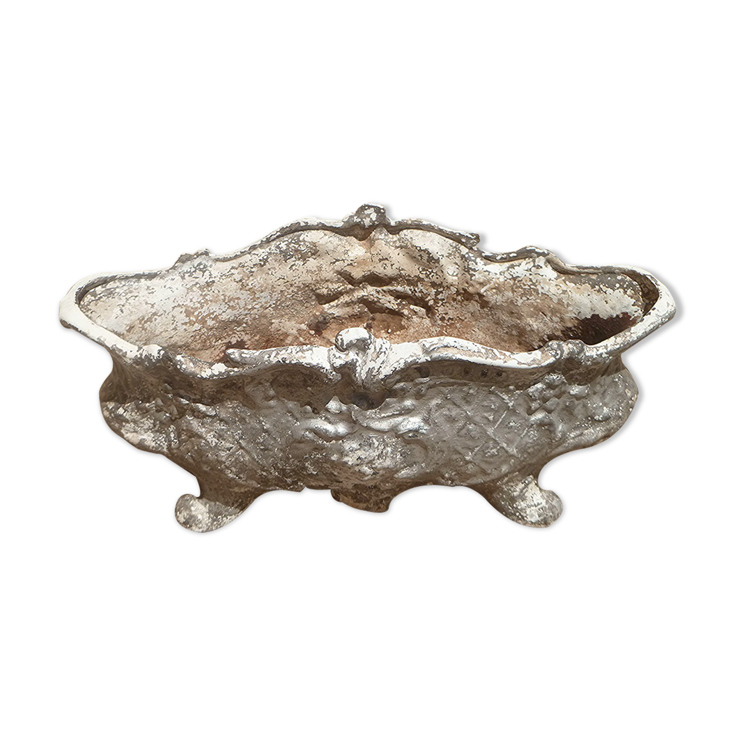 old cast iron planter