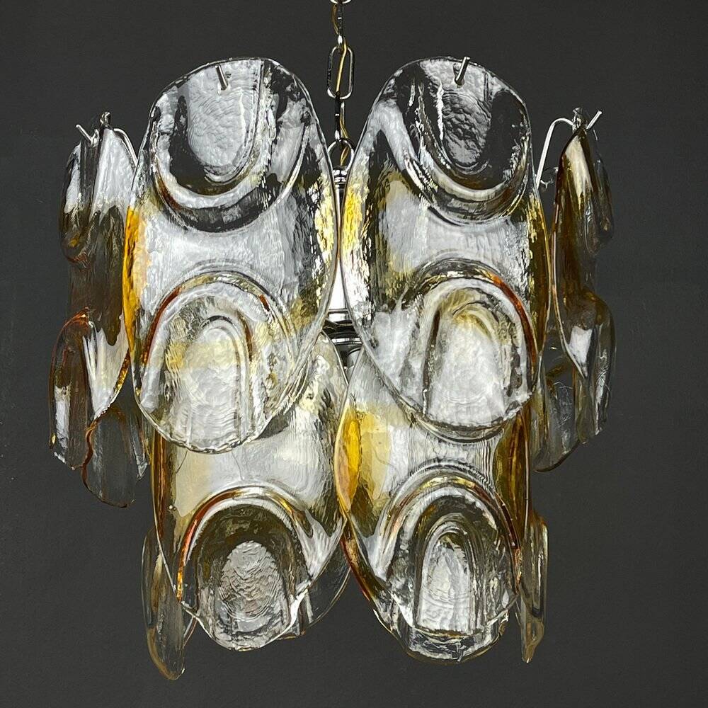 Murano glass chandelier by Mazzega, Italy, 1960s