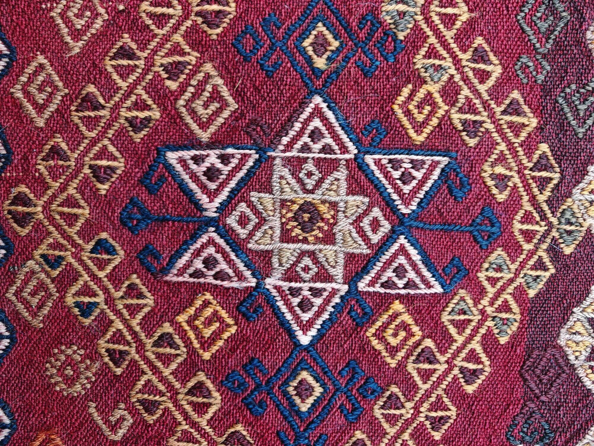 Antique Cicim or Jijim handwoven Kilim from Anatolia, 1920s