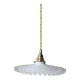 Suspension en opaline dentelée