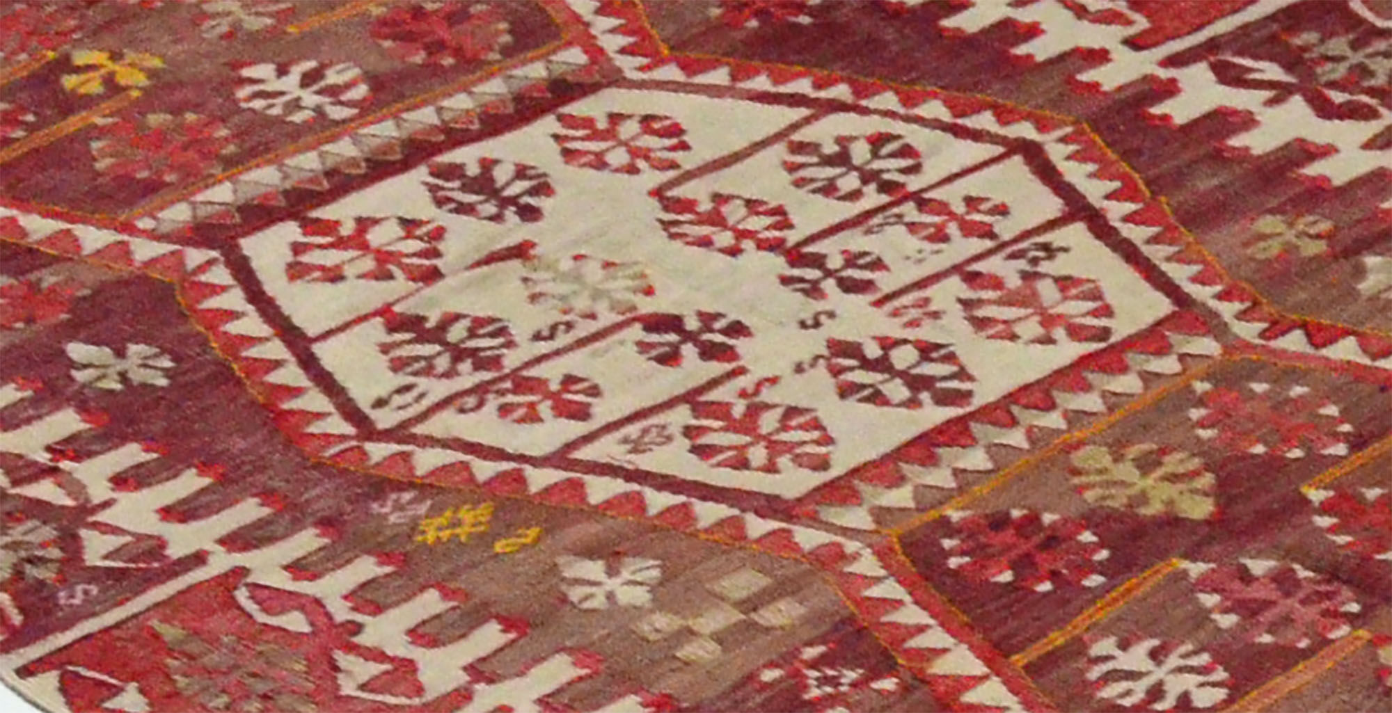 Anatolian handmade kilim rug 395 cm x 217 cm