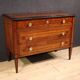 Commode en marqueterie de style Louis XVI italien du 20e siècle
