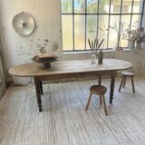 Oval farmhouse table 250cm pine
