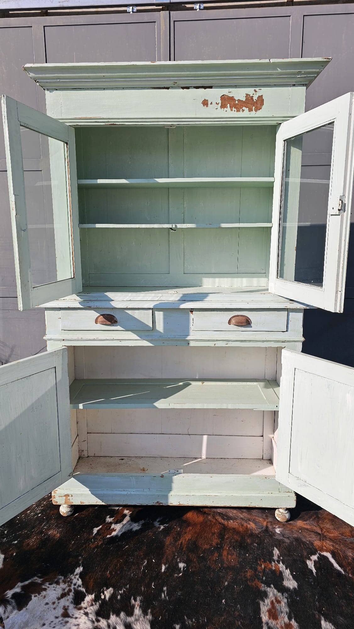 2 body sideboard in water green color