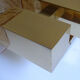 Wall lamp vintage kalmar austria, brass & glass, 70s