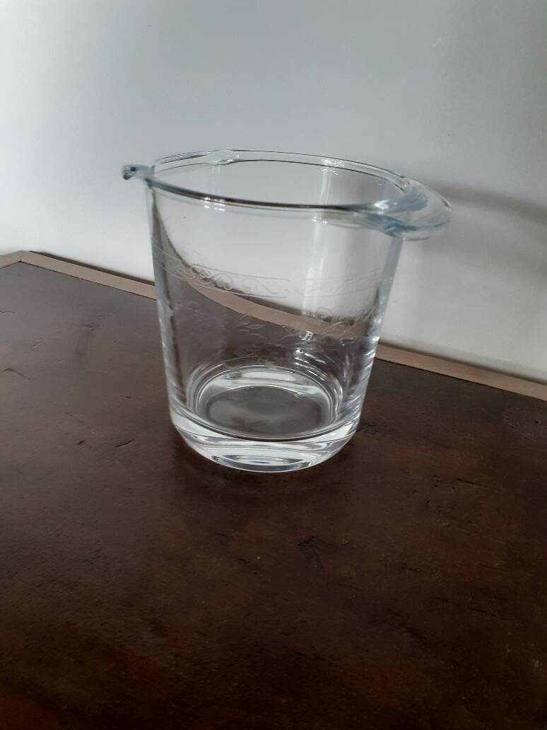 Chiseled Crystal Ice Bucket