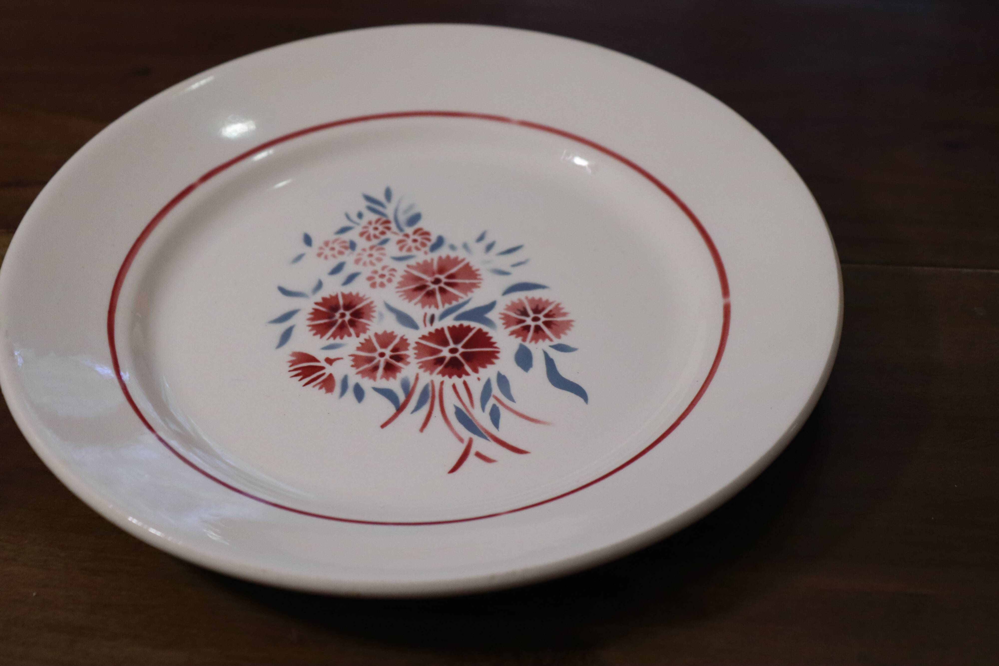 6 Badonviller dessert plates