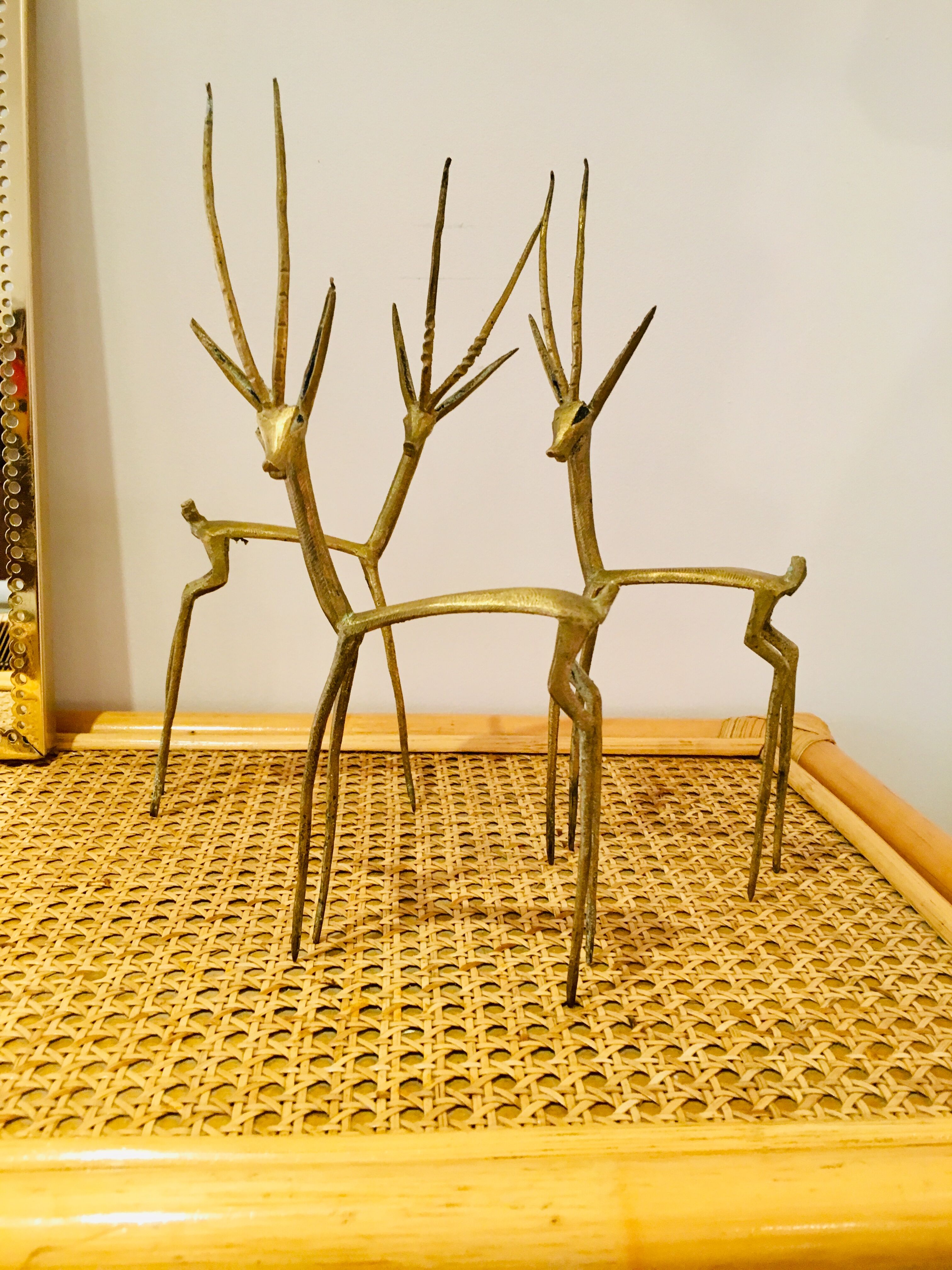 Gazelles in brass