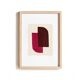 Abstract painting on paper illustration signed Eawy