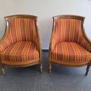 Pair of high-quality bergère armchairs – Manufacture SE