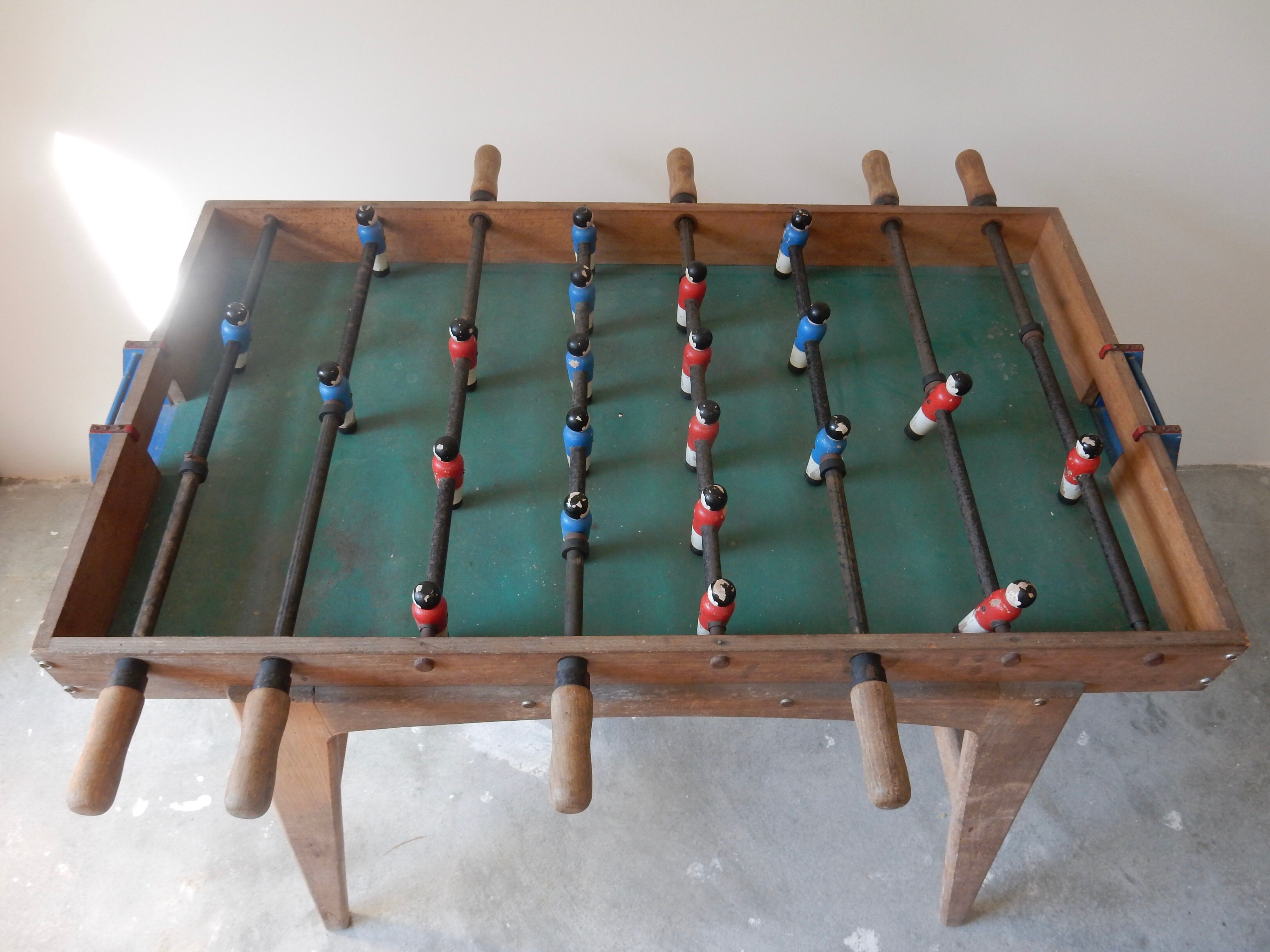 Wooden baby football