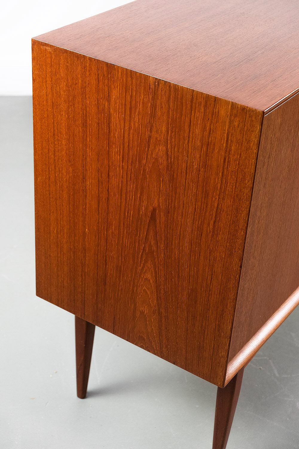 Sideboard in teak with drawers and 3 doors, 1960s