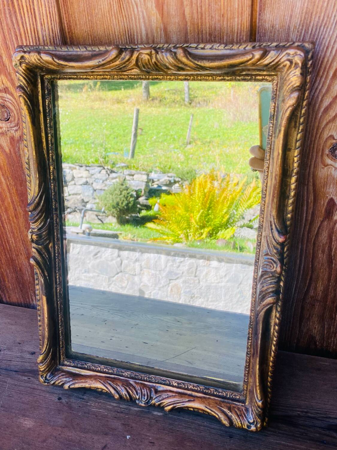 Antique gilded mirror