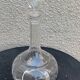 Elegant and vintage transparent glass wine decanter