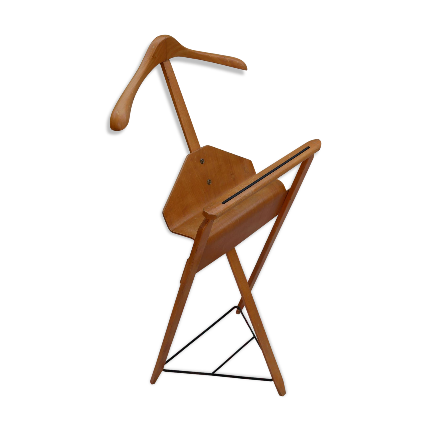 Valet stand by Lucien De Roeck for Bois Manu, 50 years