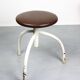 Vintage Industrial Adjustable Swivel Stools, Set of 3