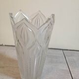 Pressed molded glass vasec 70s
