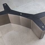 Table Ypsilon en acier inoxydable, années 1970