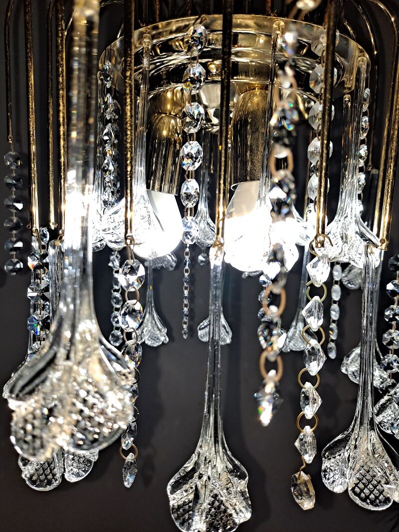 Vintage Murano Waterfall Chandelier