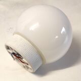 Ceiling lamp globe in opaline glass – 70s/80s