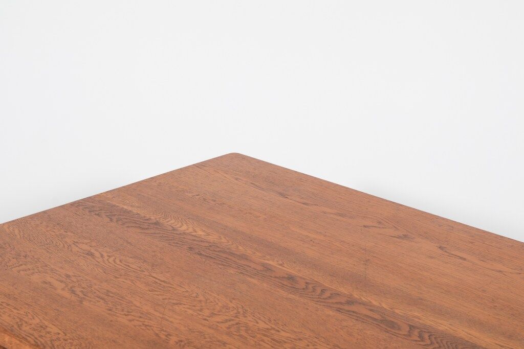 Danish solid oak coffee table, 1960s