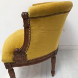 Louis XVI style gondola armchair
