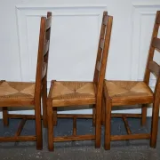Vintage Dining Chairs, France, 1950s, Set of 6