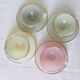 4 vintage harlequin cups and saucers in Arcopal 221043