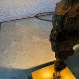 Antique church candlestick lamp