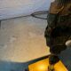 Antique church candlestick lamp