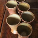 Lot 6 mazagrans vintage sandstone