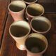 Lot 6 mazagrans vintage sandstone