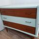 Commode  vintage bois et bleu